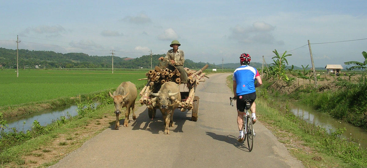 Cycling north Vietnam - road from CucPhuong to HoChiMinh highway